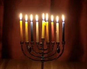 Hanukkah lights