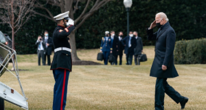 To Demonstrate Physical Prowess, Biden Tries Kicking Nuclear Football